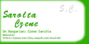 sarolta czene business card